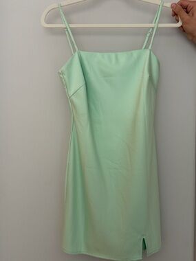 Princess Polly Mint Green Spaghetti Strap Mini Dress